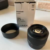 PANASONIC LUMIX 25 f 1.7