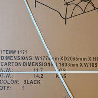 Letto matrimoniale Barbara senza contenitore