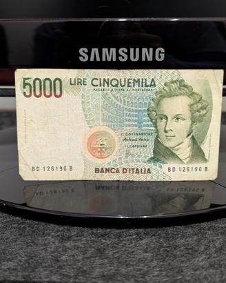 banconote antiche 5000 lire