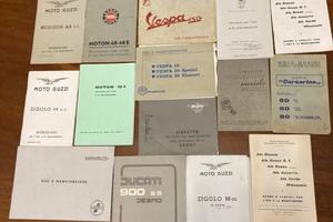 Libretti uso e manutenzione moto d’epoca