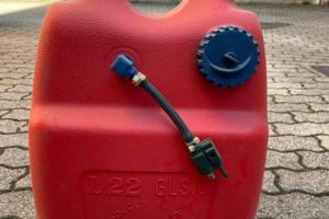 Serbatoio carburante nautico 22L con attacco rapid