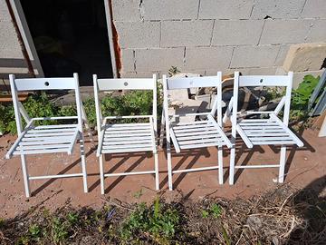 4 Sedie pieghevoli FRÖSVI  bianco IKEA 805.343.29
