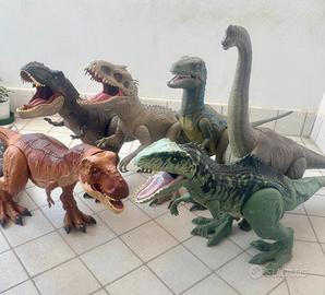 Lotto 6 dinosauri GIGANTI Jurassic World 1 metro