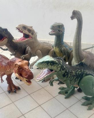 Lotto 6 dinosauri GIGANTI Jurassic World 1 metro