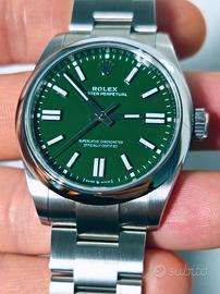 Rolex OP 41mm verde 10/2025 134300 nuovo