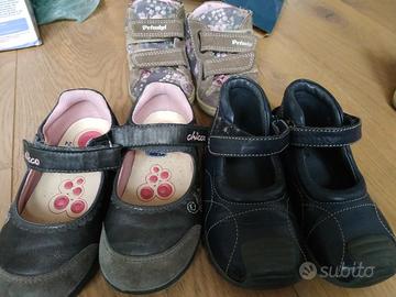 Scarpe pelle bimba di marca , tg 23-24