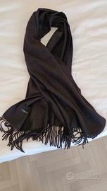 SCIARPA NERA IN PURO CASHMERE 100%