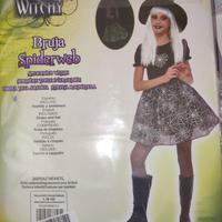 costume Halloween Strega Ragno Brilla buio 8/10