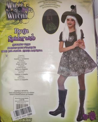 costume Halloween Strega Ragno Brilla buio 8/10