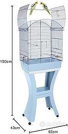 Gabbia canarini / pappagalli con supporto