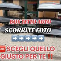 BAULE AUTO BOX TETTO PORTAPACCHI tutte le misure