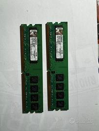 2x RAM Kingston 1gb DDR1 PC3200 400MHz