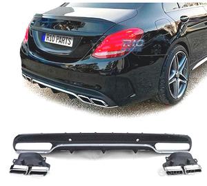 DIFFUSORE MERCEDES CLASSE C W205 14-18 LOOK AMG C6