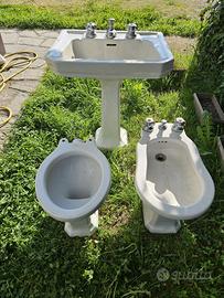 Sanitari d’epoca Pozzi Ginori – lavabo, wc e bidet