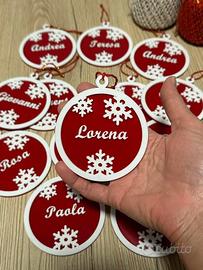 Pallina personalizzata con nome albero di Natale