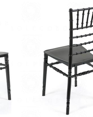 Sedia tiffany DELTA chiavarina nera CATAS catering