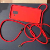 cover samsung galaxy A6 2012 cordino regolab rosso