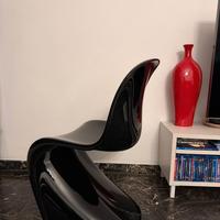 Vitra Panton Chair Classic nera lucida – originale