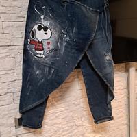 Jeans dipinto a mano 