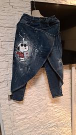 Jeans dipinto a mano 