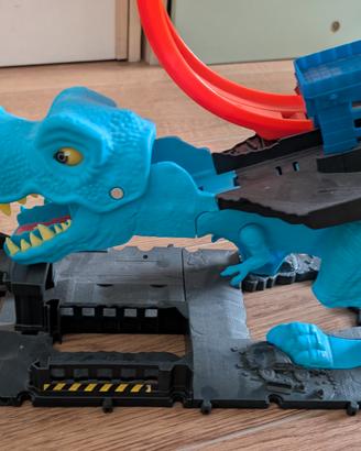 pista Hot Wheels t-rex