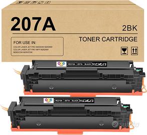 Toner 207A W2210A con Chip Cartucce Nero pack da 2
