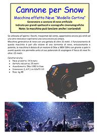 Macchina effetto NEVE