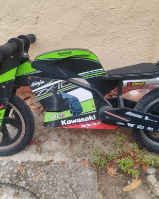 bicicletta senza pedali kawasaki 