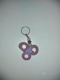 Portachiavi uncinetto fatto a mano