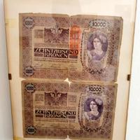 Banconote storiche “Zehntausend Kronen” incornicia