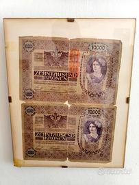 Banconote storiche “Zehntausend Kronen” incornicia