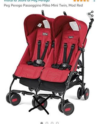 Passeggino gemellare peg perego mini pliko twin