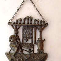 PORTACHIAVI DA PARETE vintage in metallo