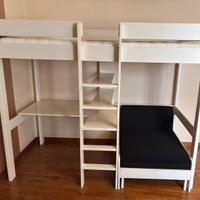 Struttura letto soppalco castello