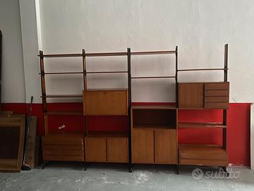 Libreria componibile anni 60