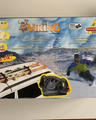 Viking porta-sci magnetico antifurto per 2 paia