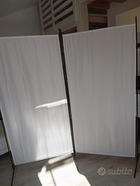 paravento in due pezzi componibili