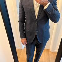 Abito gessato blu Roberto Leon tg 50