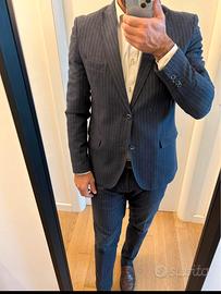 Abito gessato blu Roberto Leon tg 50