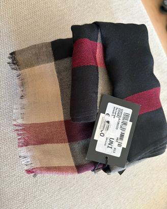 Sciarpa tartan Coveri unisex con bauletto