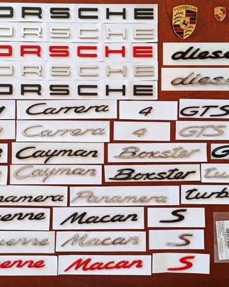 Scritte PORSCHE 911 Carrera Macan Cayenne Boxster