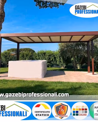 Pergotenda gazebo per bar e dehor agriturismo PVC