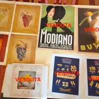 Splendido Set di Stampe d'Arredo e Poster Vintage