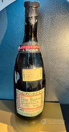Vino Barbera anno 1974 - bottiglia da collezione