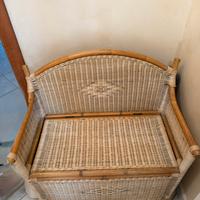 Cassapanca in vimini