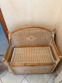 Cassapanca in vimini