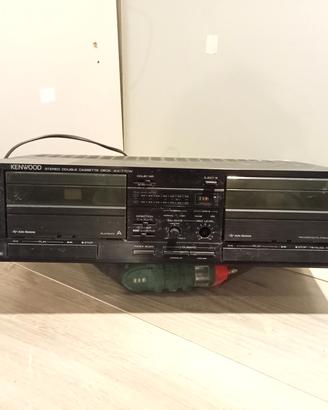 Kenwood Stereo Double cassette Deck KX-77CW 