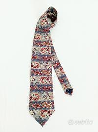 Cravatta vintage in seta, nuova made in Italy 