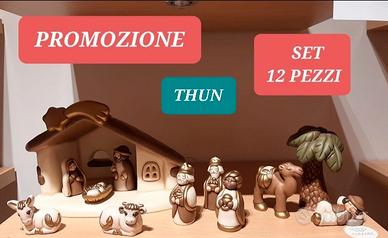 THUN ,PRESEPE COMPLETO di 12 PEZZI 