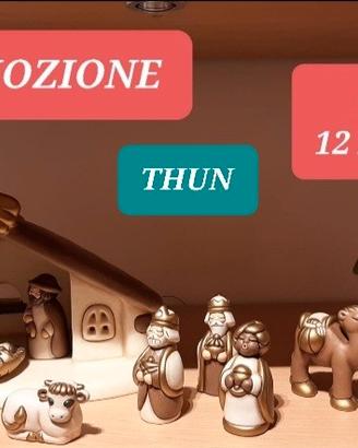 THUN ,PRESEPE COMPLETO di 12 PEZZI 